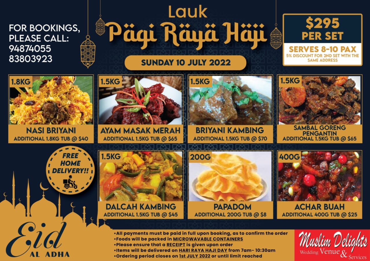 Live Hari Raya Haji Menu 2022 | Hari Raya Take Away Set Menu